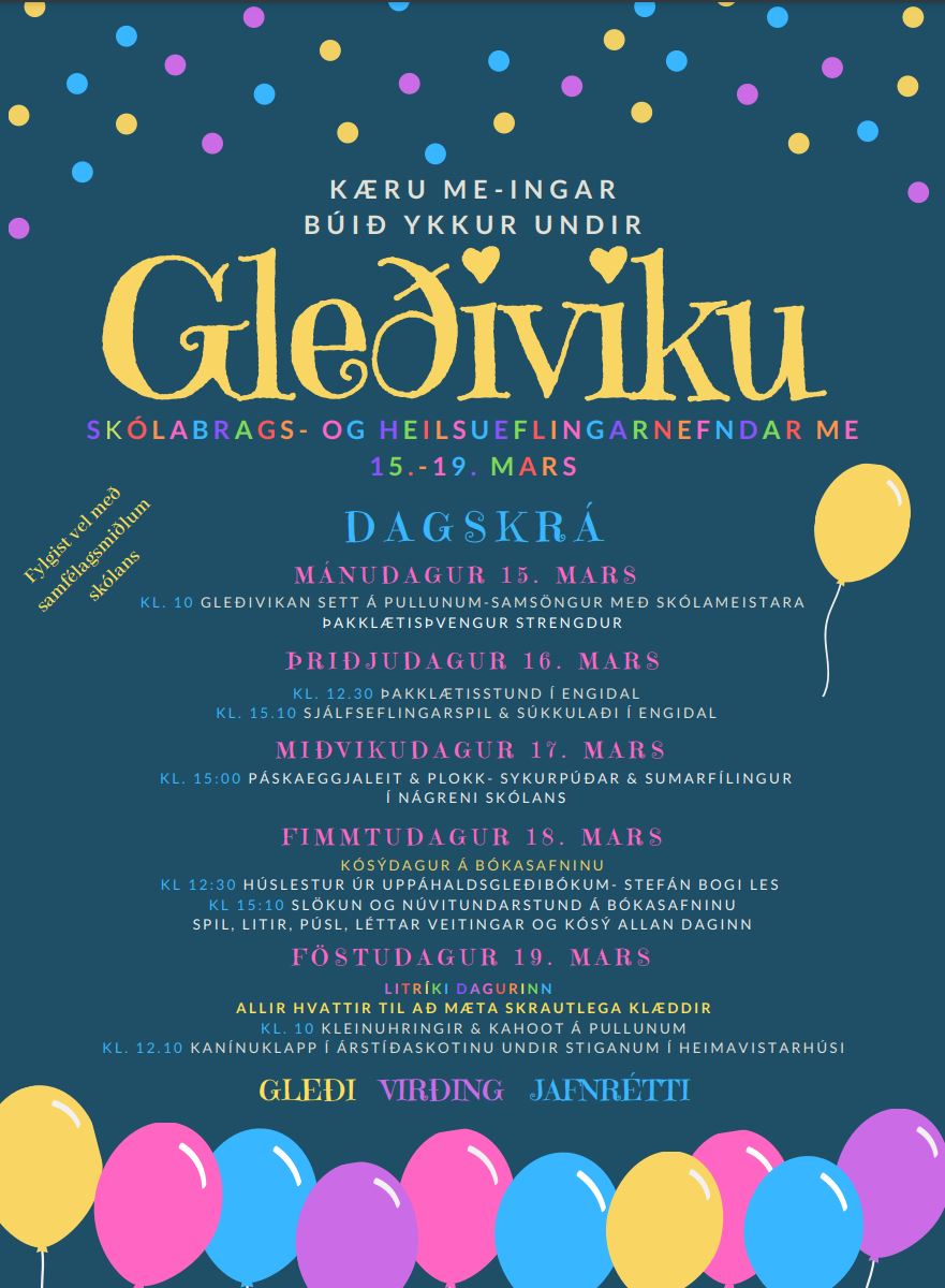 Dagskrá Gleðiviku 2021