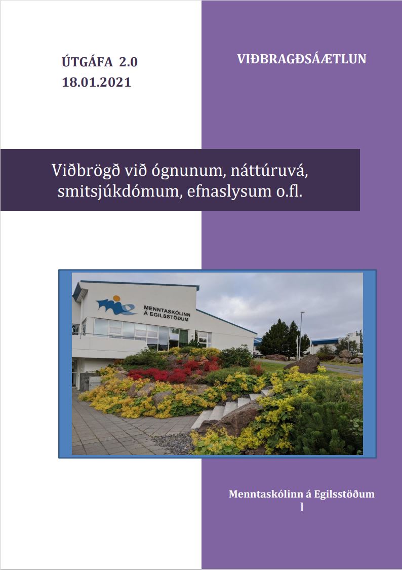 forsida Viðbragðsáætlun við vá