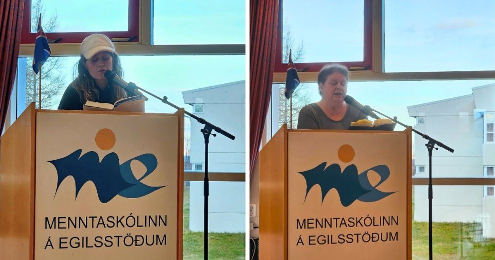 Rithöfundalestin kom við í ME