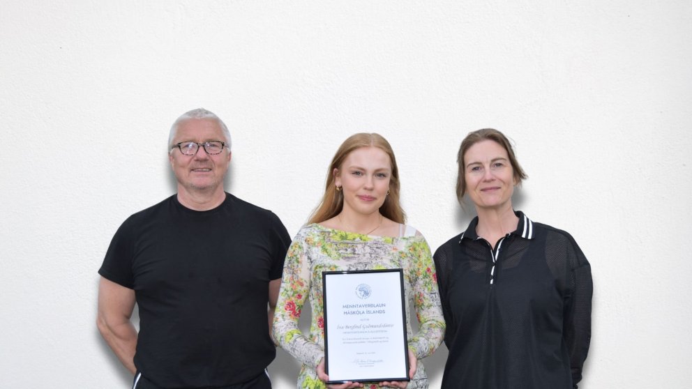 Ína Berglind ein þeirra sem hlaut Menntaverðlaun HÍ