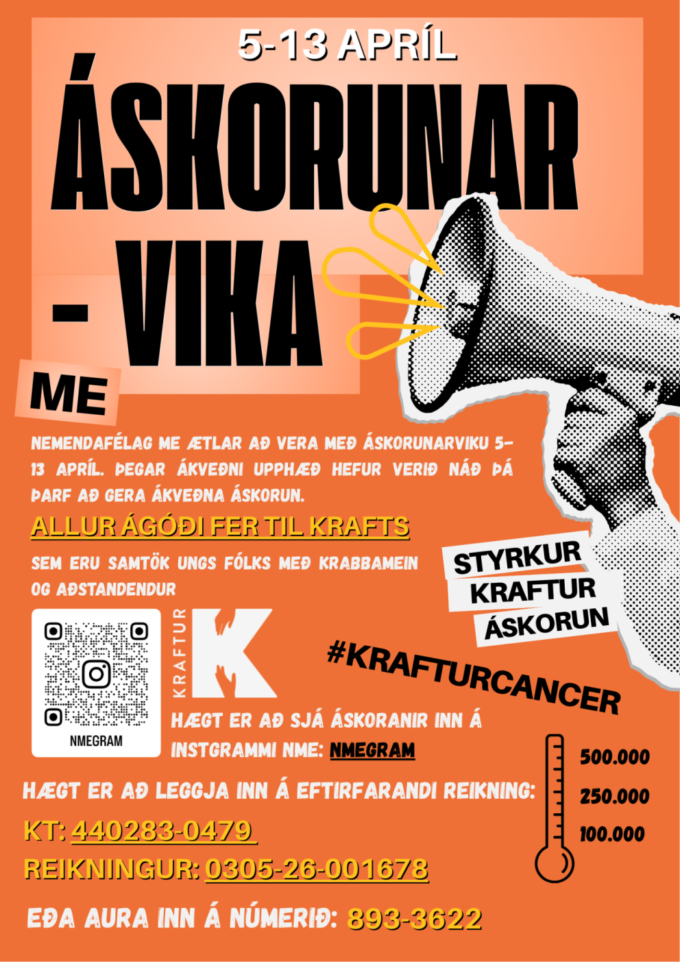 Áskorunarvika NME - Góðgerðarvika