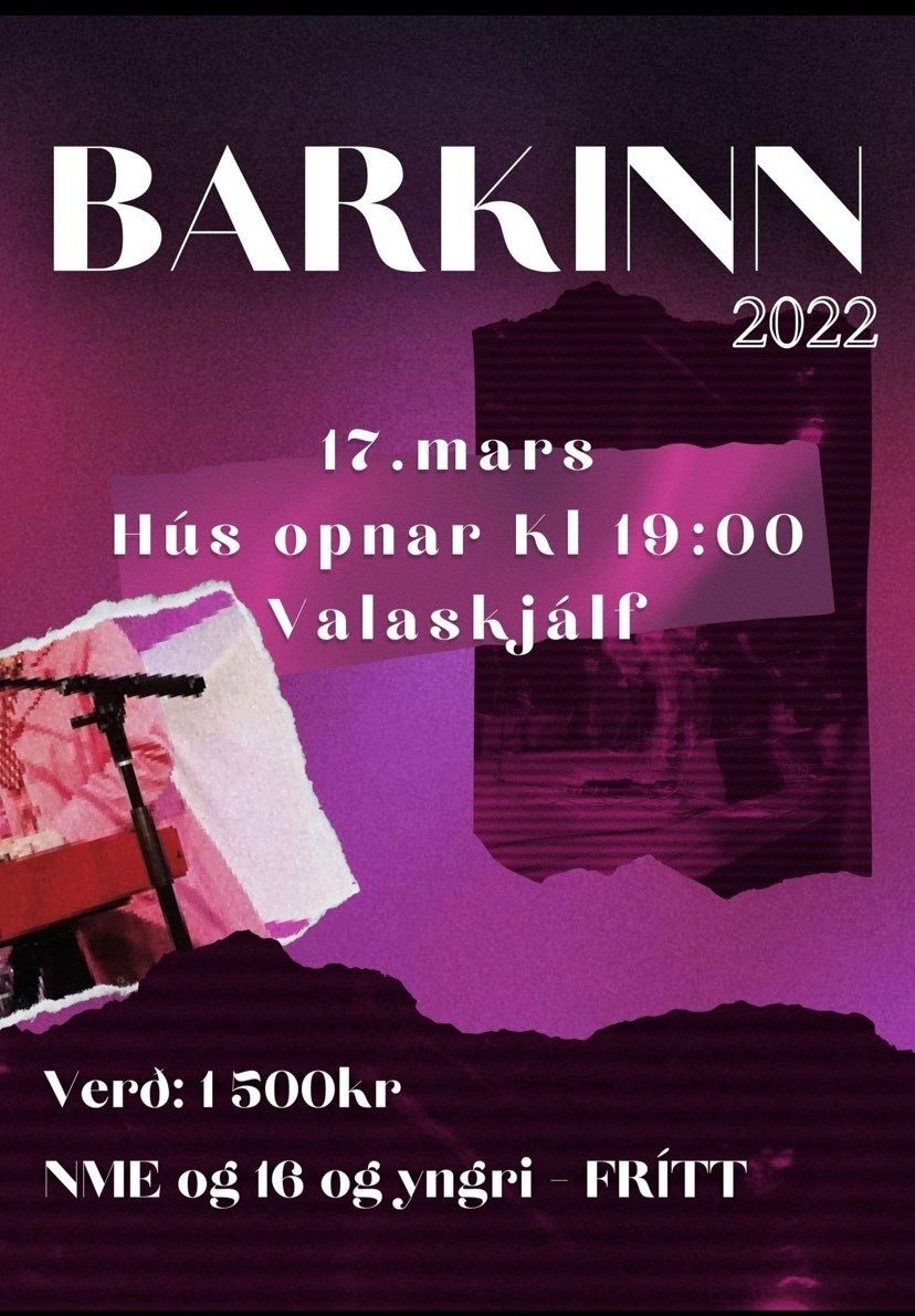Barkinn 17. mars