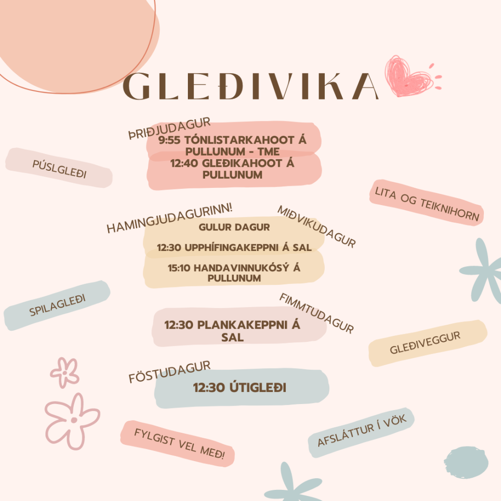 Gleðivika ME 18.-22. mars