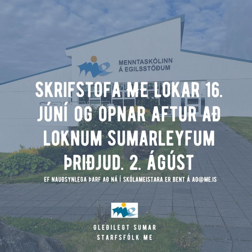 Sumarlokun skrifstofu ME