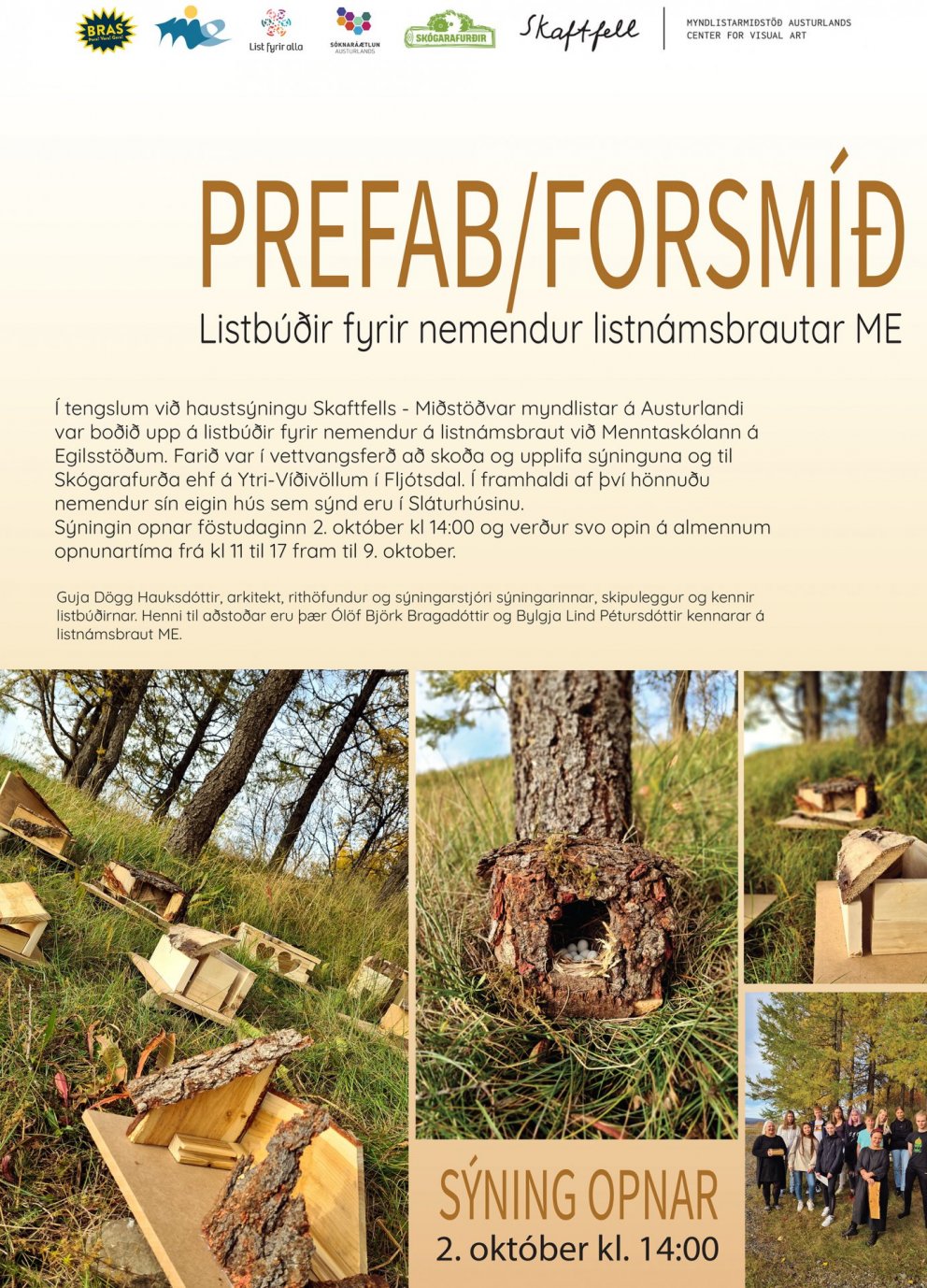 PREFAB / FORSMÍÐ listbúðir ME í Sláturhúsinu
