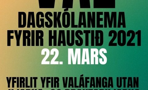 Valfög haustannar! Val stendur yfir á Innu.