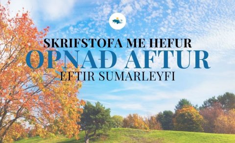 Skrifstofa ME er opin