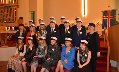 Glæsilegur útskriftarhópur