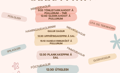 Gleðivika ME 18.-22. mars