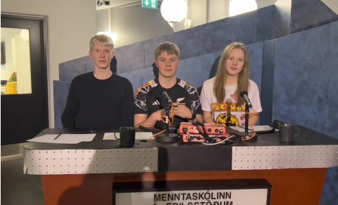 Lið ME í Gettu betur 2026. Mynd: RUV