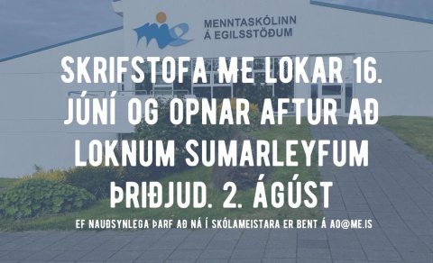 Sumarlokun skrifstofu ME