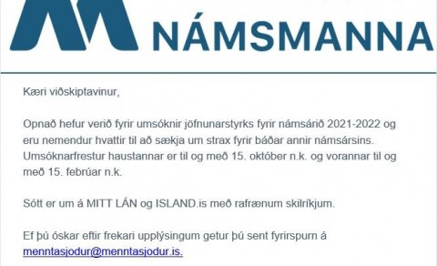Menntasjóður 2021-2022